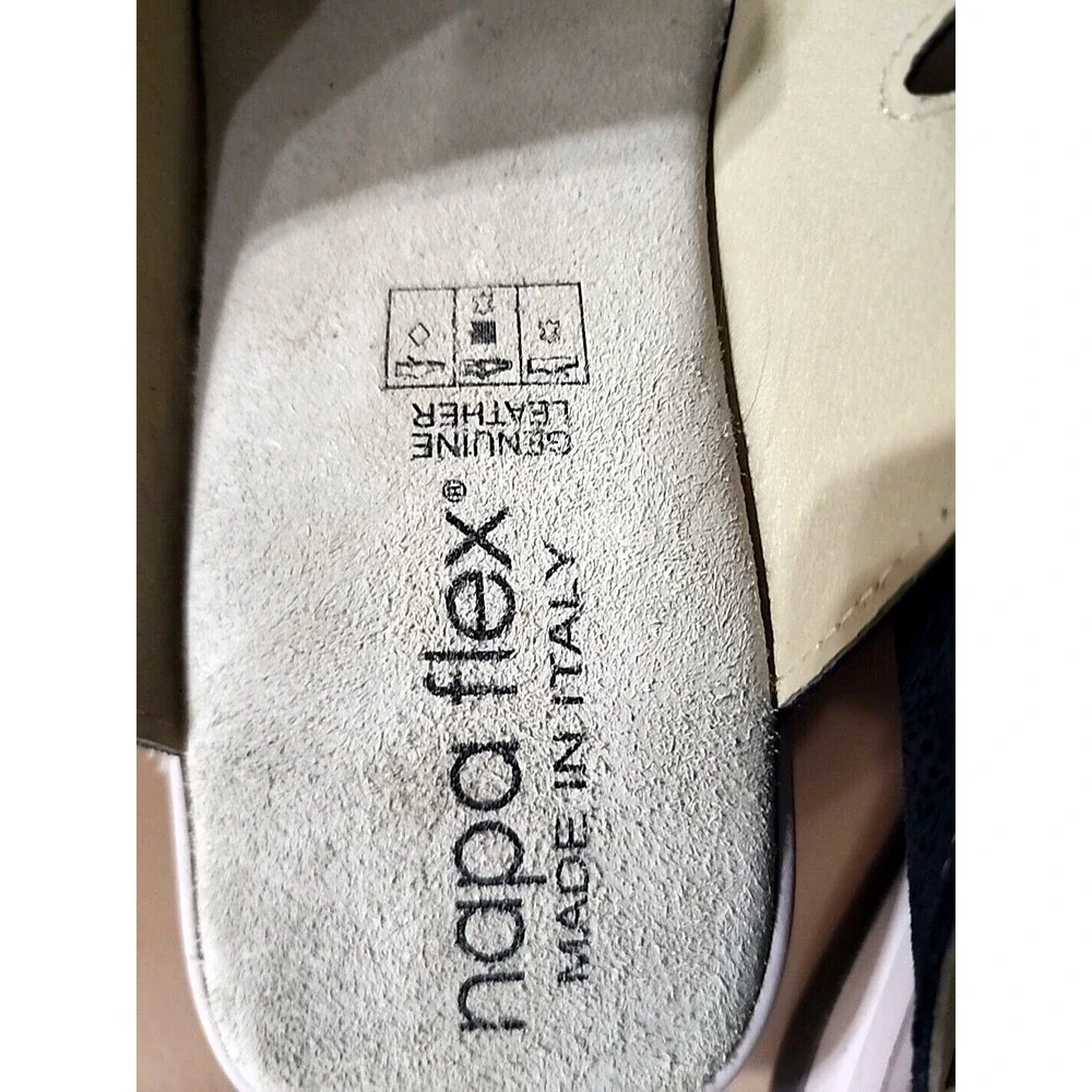 Napa Flex Women's Brenda Slides‎ Blue Sandals Size 10M Casual